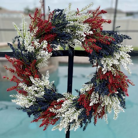 Guirlande Patriote - Guirlande Porte 4 Juillet - Décoration Extérieure Porte Avant Garage - 45 cm (1/5)
