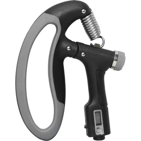 FITPADDY Pinza Regolabile Resistenza 10-100kg Nero e Grigio con Display per Fitness (1/5)