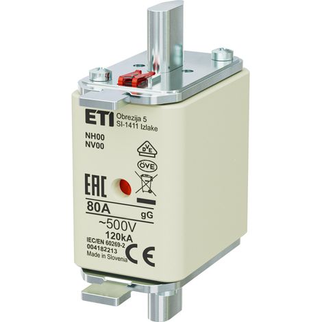 Sicherung - NH00 gG 80A/500V - langsam
