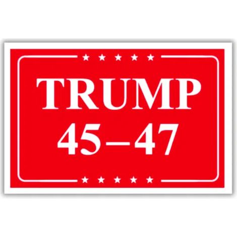 Trump 45-47 Aufkleber (10er-Packung)
