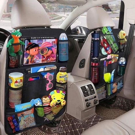 Organisateur de siège de voiture, protection de dossier de voiture, rangement de jouets, protection étanche pour l'intérieur de votre véhicule (1/5)