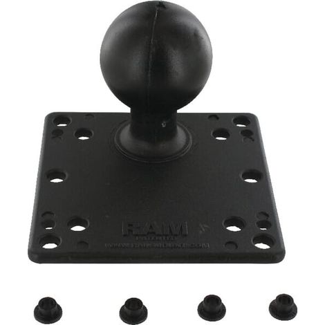 Base cuadrada VESA de 75 y 100 mm bola D/2,25" RAM RAMD246U (1/2)