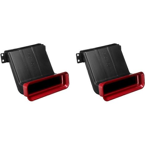 Lot de 2 tuyères d'admission d'air pour Ford Focus MK4 (berline 4 et 5 portes, hayon) - Accessoires auto tuning 2019-2021 - Rouge (1/5)