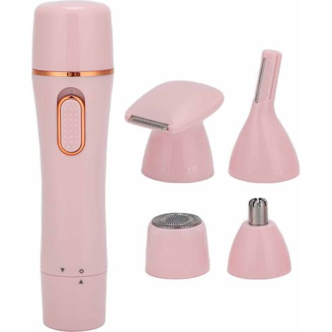 Rasoir électrique 4 en 1 pour l'épilation du visage, avec fonction USB et tondeuse à sourcils électrique indolore (1/5)