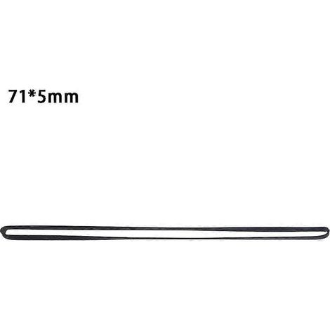 Courroie de transmission en caoutchouc 5mm, accessoire de remplacement pour plateau tournant, pliée en deux 71mm (1/4)