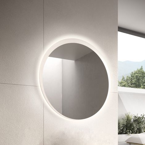 Specchio da bagno tondo Retroilluminato a Led 90 cm (1/2)