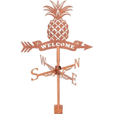 Weathervane Pineapple Welcome Wind Direction Indicator Measuring Instrument Roof Installation Weathervane for Outdoor Garden Farm Backyard Gazebo Barn Decoration Art (1/5)