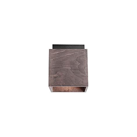Plafonnier Taupe Bois Métal 12 x 12 x 13,5 cm (1/3)