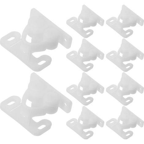 Lot de 10 loquets à ressort en plastique pour portes garage, bateaux (1/5)