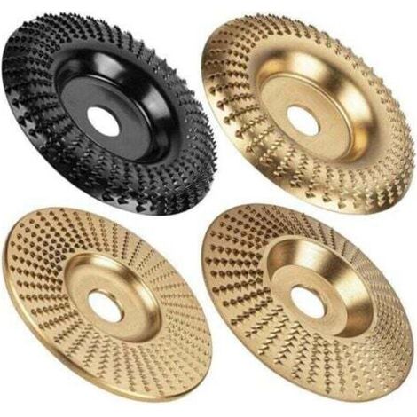 Set di 4 dischi per intaglio del legno per smerigliatrice angolare, accessori per smerigliatrice angolare, utensili per la sagomatura del legno