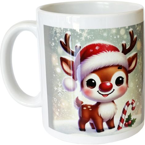 Mug en céramique petit renne de Noël - CBKreation (1/2)