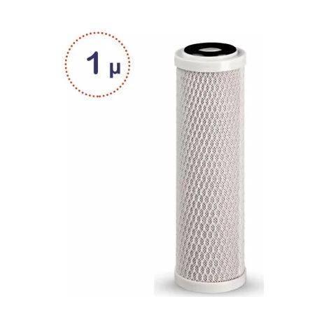 Filtre à eau charbon actif 1 micron