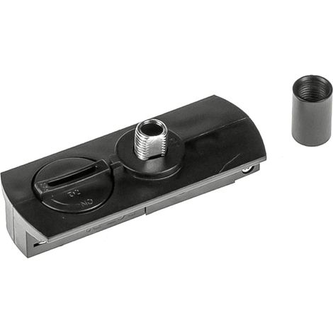Schienenadapter für einphasige Pendelleuchten, schwarz (1/2)