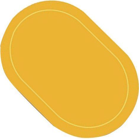 ovale, rutschfeste Tischsets aus Leder für Restaurant, Zuhause, Hotel – schützende Tischdecke für Schüsseln, blau (1/5)