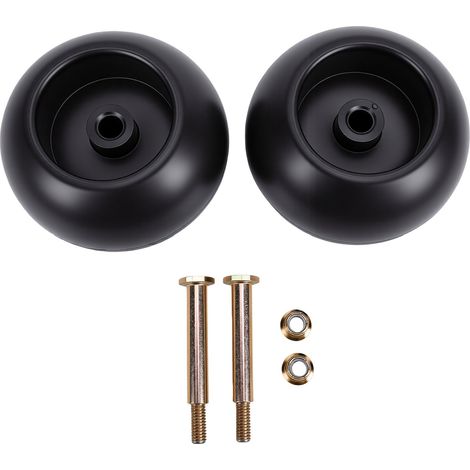 2 roues de plateau de coupe de tondeuse à gazon 4,9 po de remplacement pour plateaux de coupe Craftsman 42 po, 46 ​​po, 48 po, 50 po, 52 po et 54 po 532133957 Roues anti-scalp robustes (1/5)