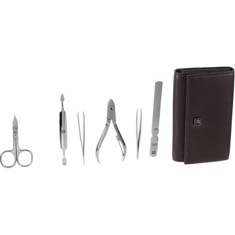Zwilling Maniküre Pediküre Set 7tlg. mit Nagelknipser, Leder