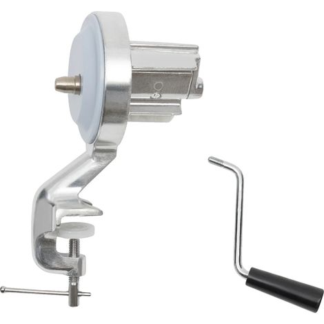 Machine à pâtes manuelle, construction en aluminium durable, poignée ergonomique, 110V, Argent (1/2)