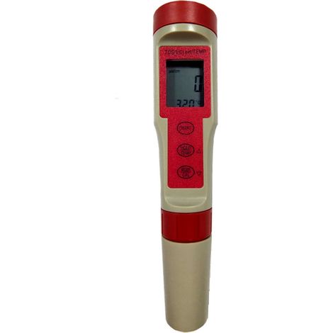 4-in-1-Wasserqualitätsmessgerät: pH-Wert, TDS, EC-Wert, Temperatur. Empfindliches und präzises Wasserqualitätsmessgerät mit HD-Bildschirm. (1/5)