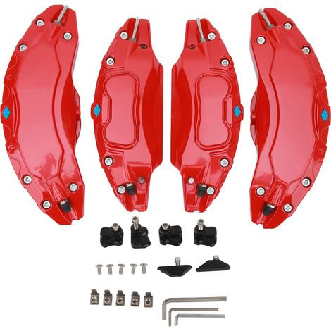 4 Étriers de Roue 19-20 Pouces en Alliage d'Aluminium pour Tesla Model Y - Protège-Étriers de Frein Rouges, Lot de 4 Pièces (1/5)