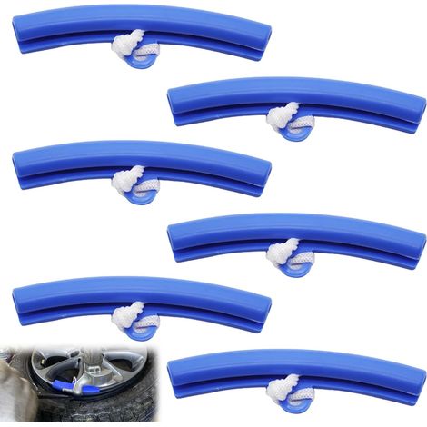Lot de 6 protections de jantes, pour montage des pneus, protection des bords de jantes, protection des jantes, protection des jantes, protection des jantes, aide au montage, protège les jantes de (1/5)