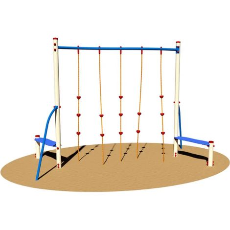 Palestrina Trivor 964 Giochipark cm285x380x250h arrampicata pedane tiranti (1/2)