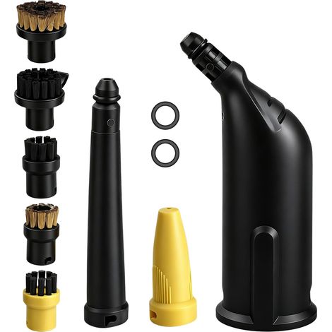 10 Pack Kar Accessory for Kar Expensive Steam Cleaner Easyfix SC1 SC2 SC3 SC4 SC5 Spare Parts Set Including Extended Nozzle Round Brush (1/5)