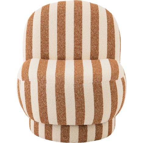 Fauteuil en tissu à rayures - AZUR (1/5)