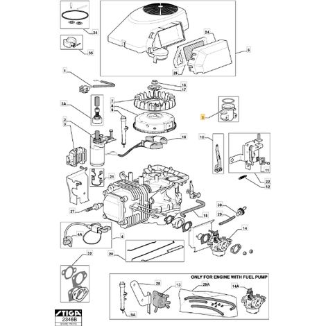 Colector de admisión para tractor de césped ORIGINAL STIGA 118550320/1