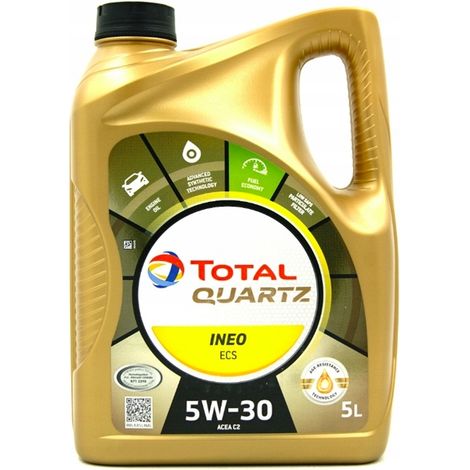 Olio Sintetico Total Quartz Ineo Ecs 5W30 5 litri benzina e diesel
