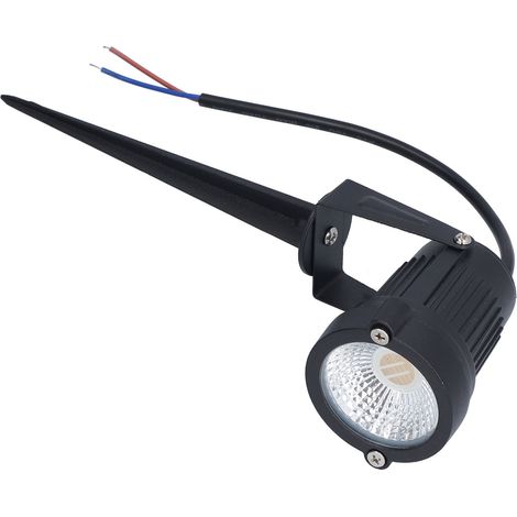 Projecteur LED 6W RGB étanche 220V, spot de jardin rond encastrable, luminaire de sol avec piquet, projecteur enterré pour pelouse et extérieur (1/5)