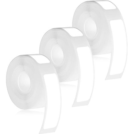 3 Rolls White Labels for Phomemo D30/D32/D35/Q30/Q30S/Q31 12x40mm Thermal Tape for Home Office School 160 Tapes/Roll (1/5)
