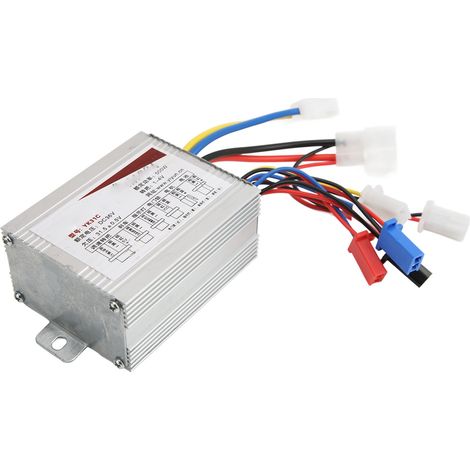 Contrôleur de vitesse pour moteur sans balais 36V 500W avec poignée d'accélérateur rotative, en alliage d'aluminium, adapté aux vélos et scooters électriques. (1/5)