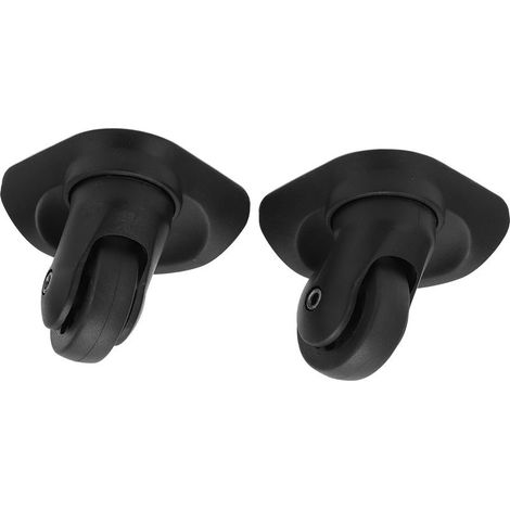 Kofferrollen – geräuschlos drehbar – Durchmesser 5 cm – Höhe 7,5 cm – PP/PET – Schwarz – Paar (1/5)