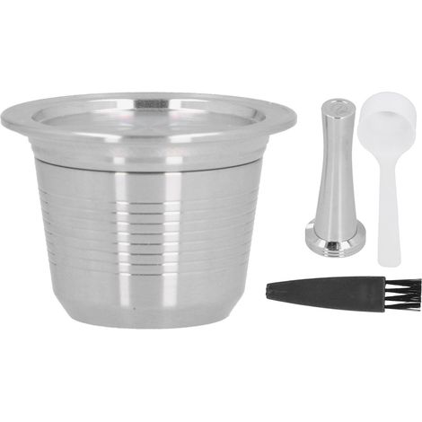 Capsules de café rechargeables en acier inoxydable, dosettes réutilisables, filtre de remplacement pour Machine nestlé (1/5)