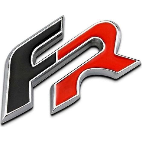 Insigne de coffre arrière rouge/noir Seat FR pour Ibiza. Leon. Mii et Altea