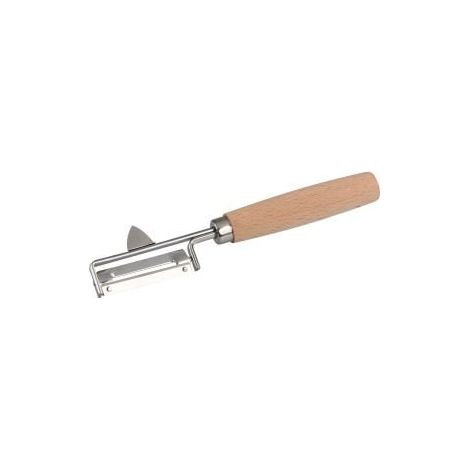 Fackelmann Sparschäler 16,5 cm mit Holzgriff Kartoffelschäler Pendelschäler Gemüseschäler