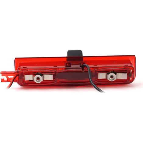 High-definition reversing camera integrated into the third brake light, compatible with Volkswagen Caddy (2003-2015). (1/5)