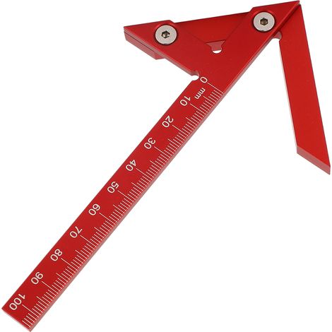 Zentrierlehre 105 mm 45° 90° Aluminiumlegierung Mess- und Anreißwerkzeug für die Holzbearbeitung (1/5)