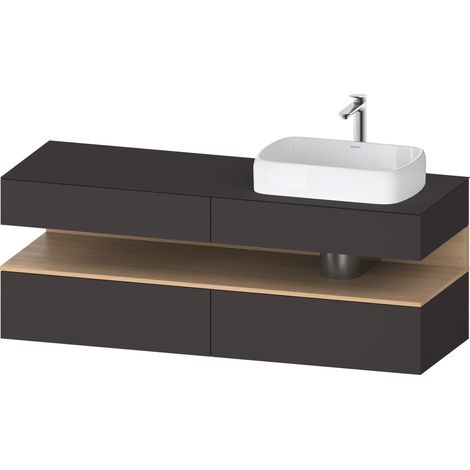 Duravit Collection One Meuble sous-vasque sur console, 2 tiroirs,