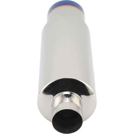 Silencieux d'échappement insonorisé en acier inoxydable, entrée de 6,35 cm (2,5 po), sortie de 10,16 cm (4 po), embout de tuyau d'échappement arrière (1/5)