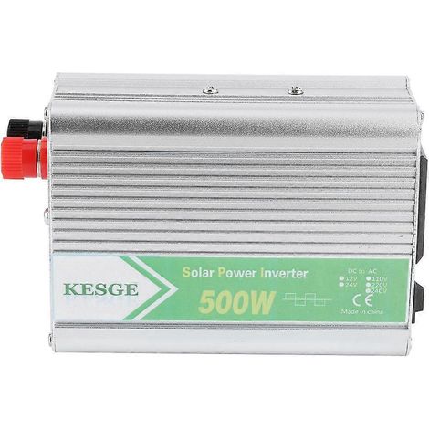 Intelligenter 12-V-DC-auf-220-V-AC-500-W-Stromwandler mit LED-Beleuchtung, Mehrfachschutz und Sicherheitsfunktionen für Fahrzeuge