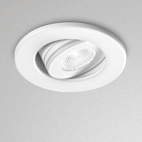 Faretto incasso alluminio gea led elara gfa880 spot tondo orientabile, tonalità luce 3000°k (luce calda)