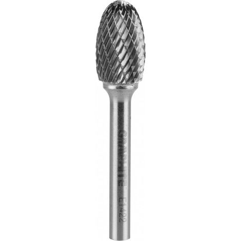 Cortador de metal HM, tipo E (ovalado), 14 x 22 mm, vástago 6 x 45 mm (1/4)
