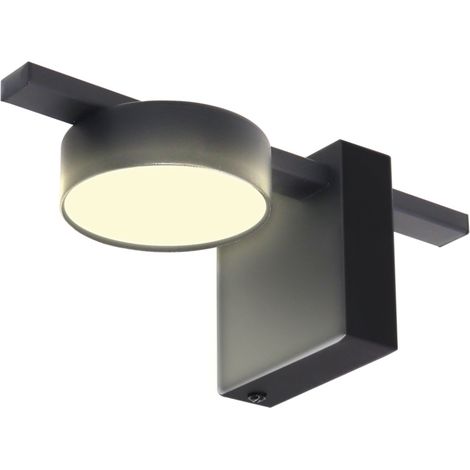 Applique da parete nera alluminio GX53 6W 4000K Polux JOY (1/5)