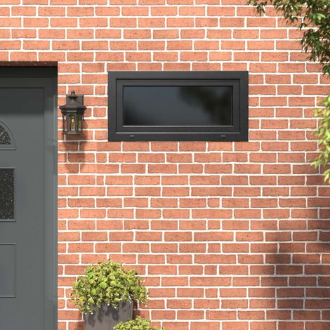 Teenpull – Kellerfenster RISOR 100 x 50 cm PVC und Glas Anthrazit (1/5)