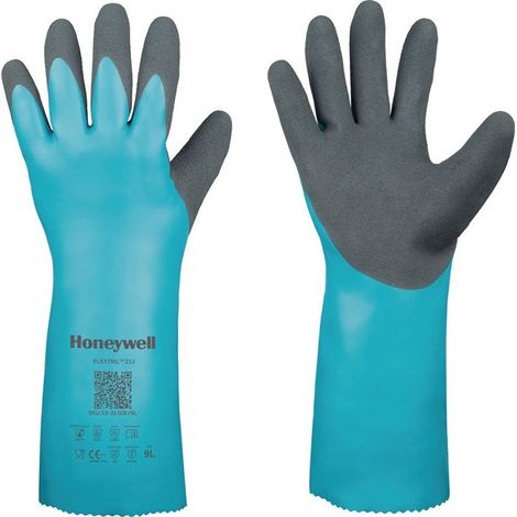FlexTril ™ 211 Guantes químicos Tamaño 10 Verde en 388. EN 374. EN 407 PSA III Honeywell (por 12)