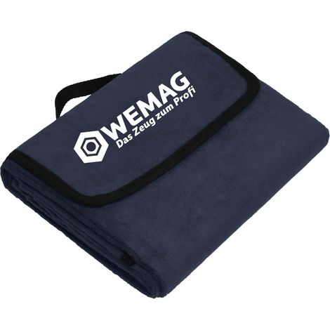 WEMAG Picknick Fleece Decke 100%PES, navy, Größe one size (1/2)