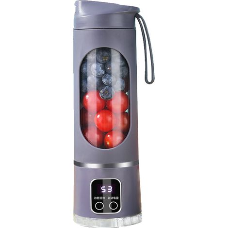 (Violet) Mixeur portable, hachoir à fruits, acier inoxydable, 450 ml (1/5)