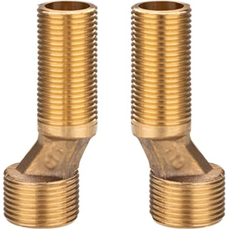 BiaoTeng Raccord Mâle 1/2 3/4, Laiton, Bras Pivotant Réglable, Réducteur, Excentré Mitigeur Bain Douche, Or A (1/3)