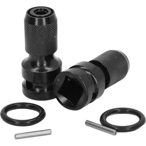 2 ensembles de convertisseur d'adaptateur de douille 1/2in Square à 1/4in Hex Quick Release pour clé de forage (1/5)